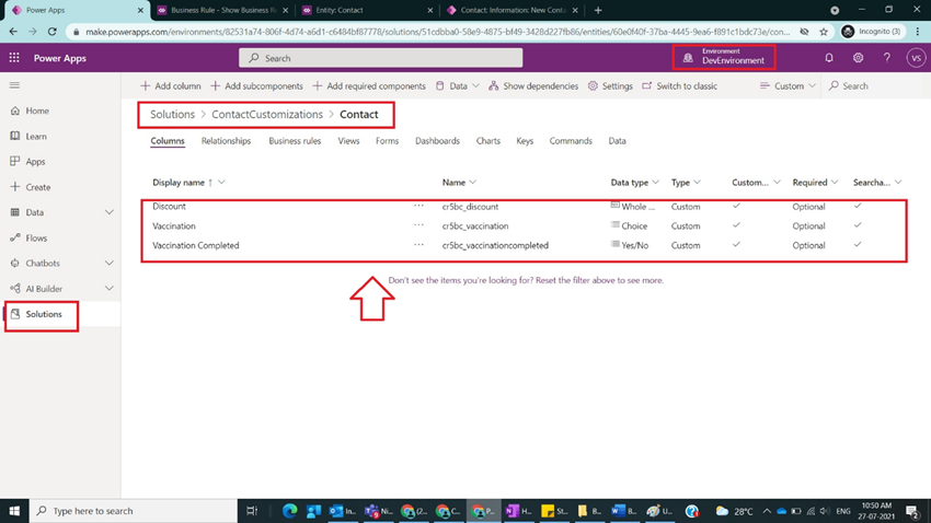 Business Rules with Actions Set Business Required/Visibility in Model Driven Power Apps